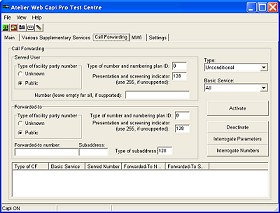 AWCapi Pro Demo Program - Call Forwarding