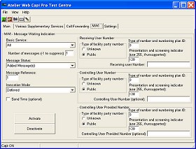 AWCapi Pro Demo Program - Message Waiting Indication